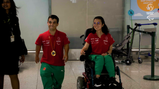 Chegada dos atletas Margarida Lapa e Miguel Monteiro | Paris 2024