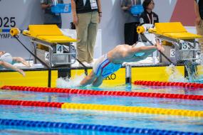 Diogo Neves melhora marca pessoal nos 50m Costas