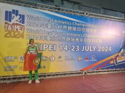 Gustavo Pereira de ouro no Mundial de Atletismo de Juniores de Surdos