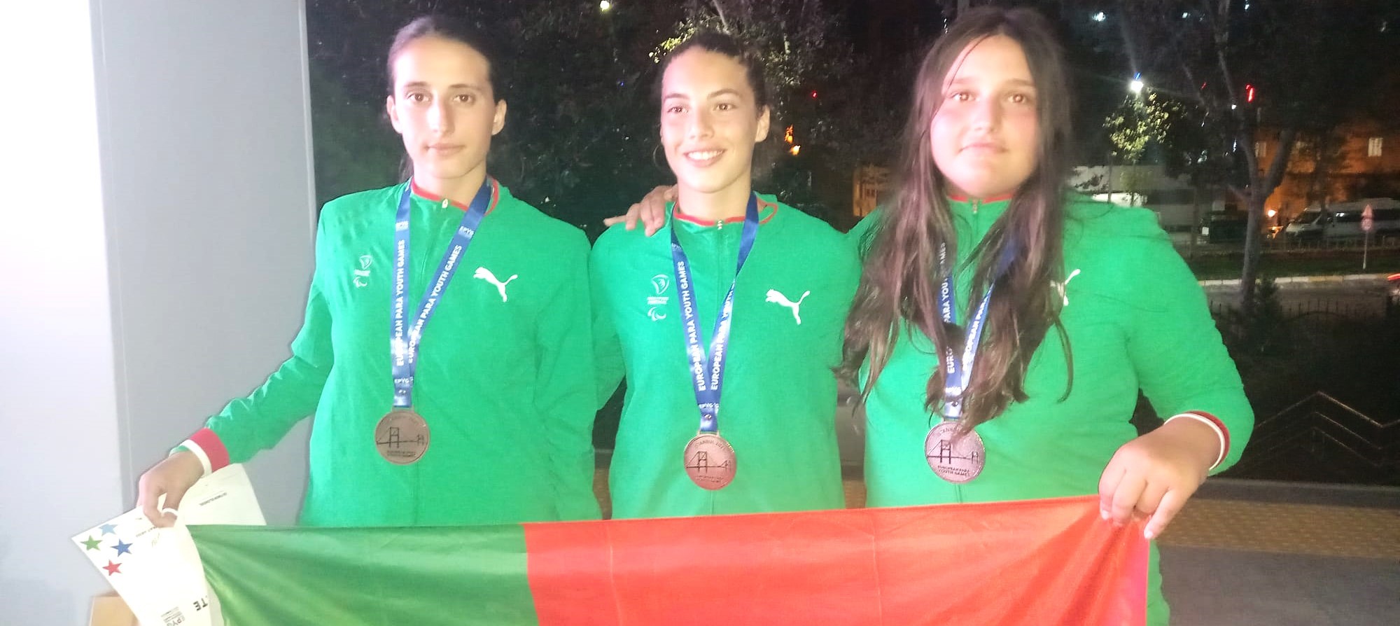 Mónica Silva (bronze),Tatiana Couto (ouro) e Mariana Silva (prata) em grande destaque