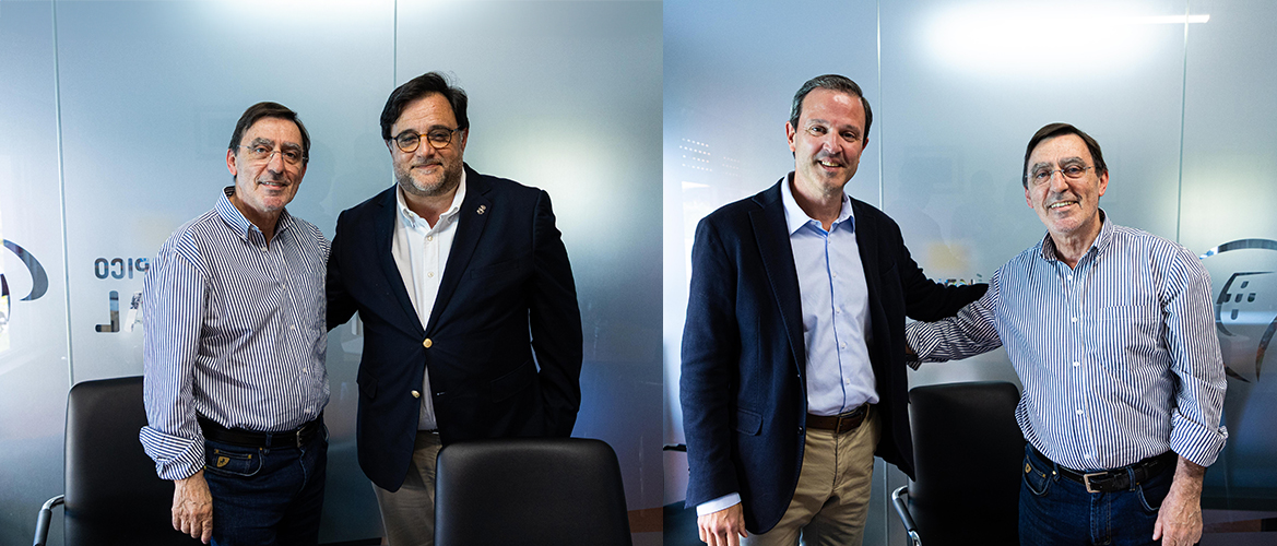 O presidente do CPP, José Manuel Lourenço, com Ricardo Marques e Rodrigo Ramos