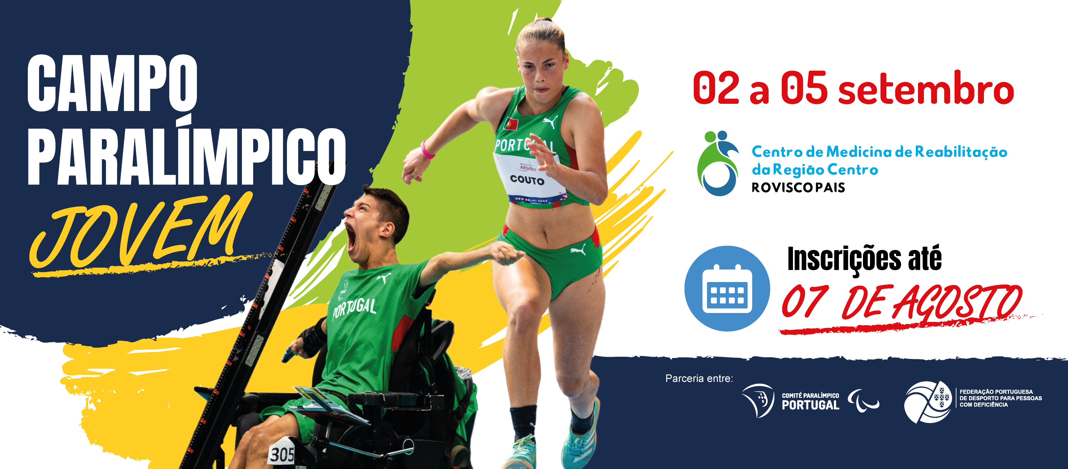 Inscrições abertas para o Campo Paralímpico Jovem