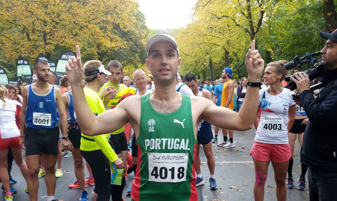 Rui Rodrigues no 15.º lugar do Europeu de Maratona de Surdos