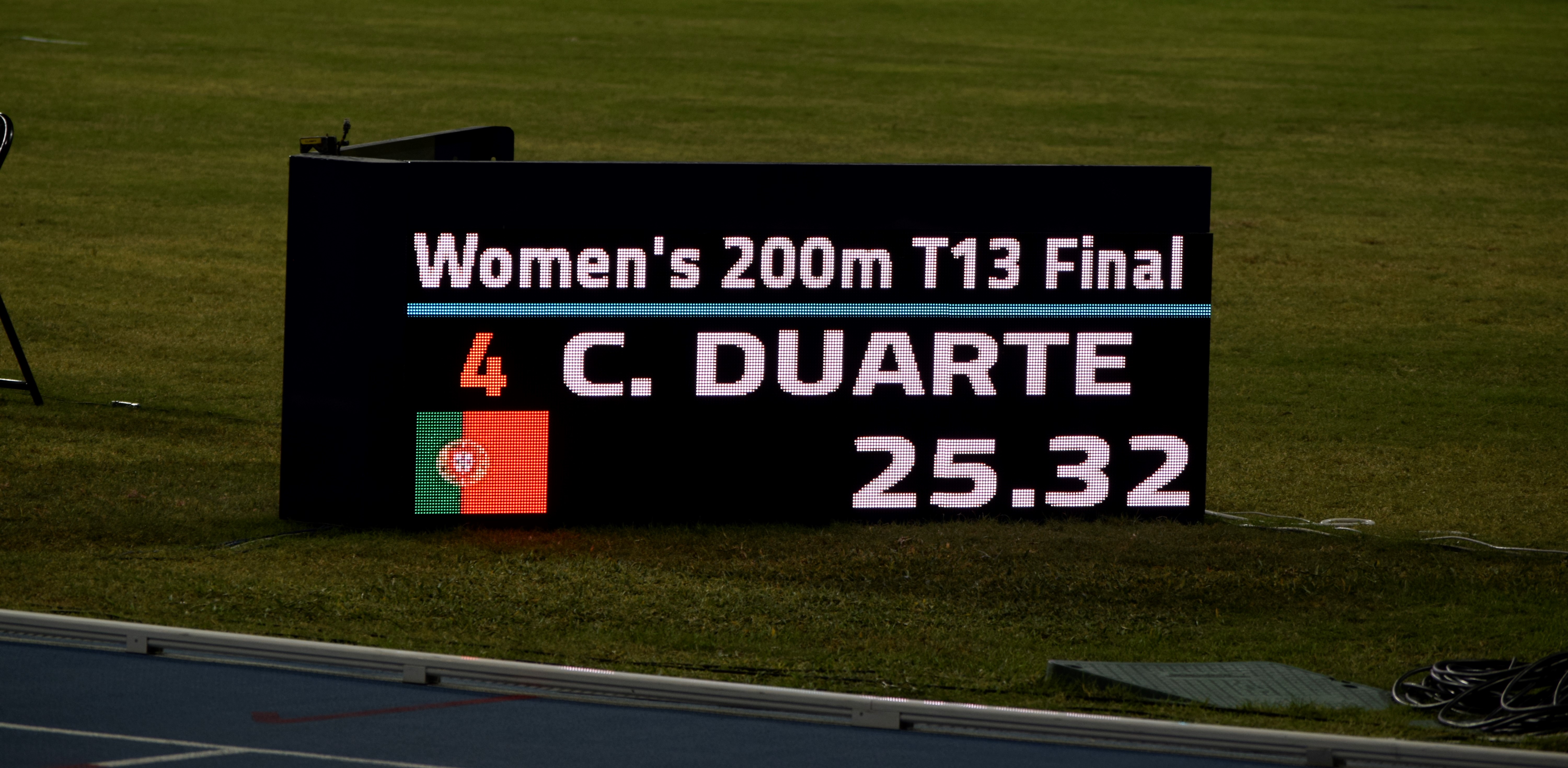 Carolina Duarte quarta classificada nos 200 metros T13 do Mundial de Atletismo WPA