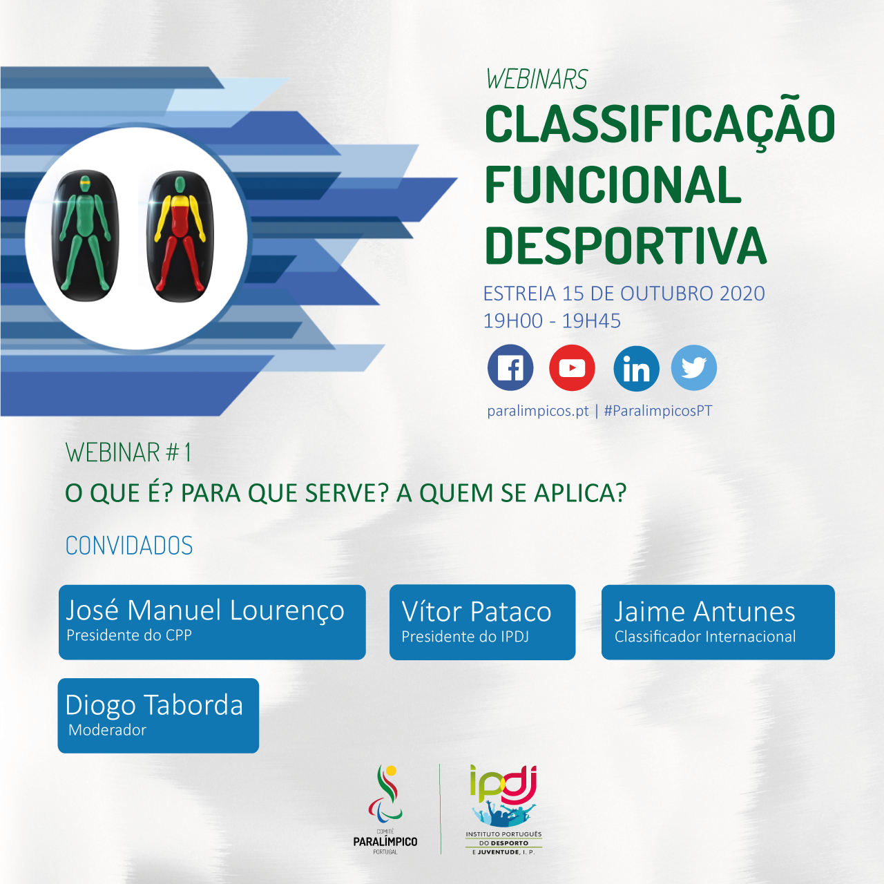 Classificação Funcional Desportiva é tema de ciclo de webinars em todas as quintas-feiras