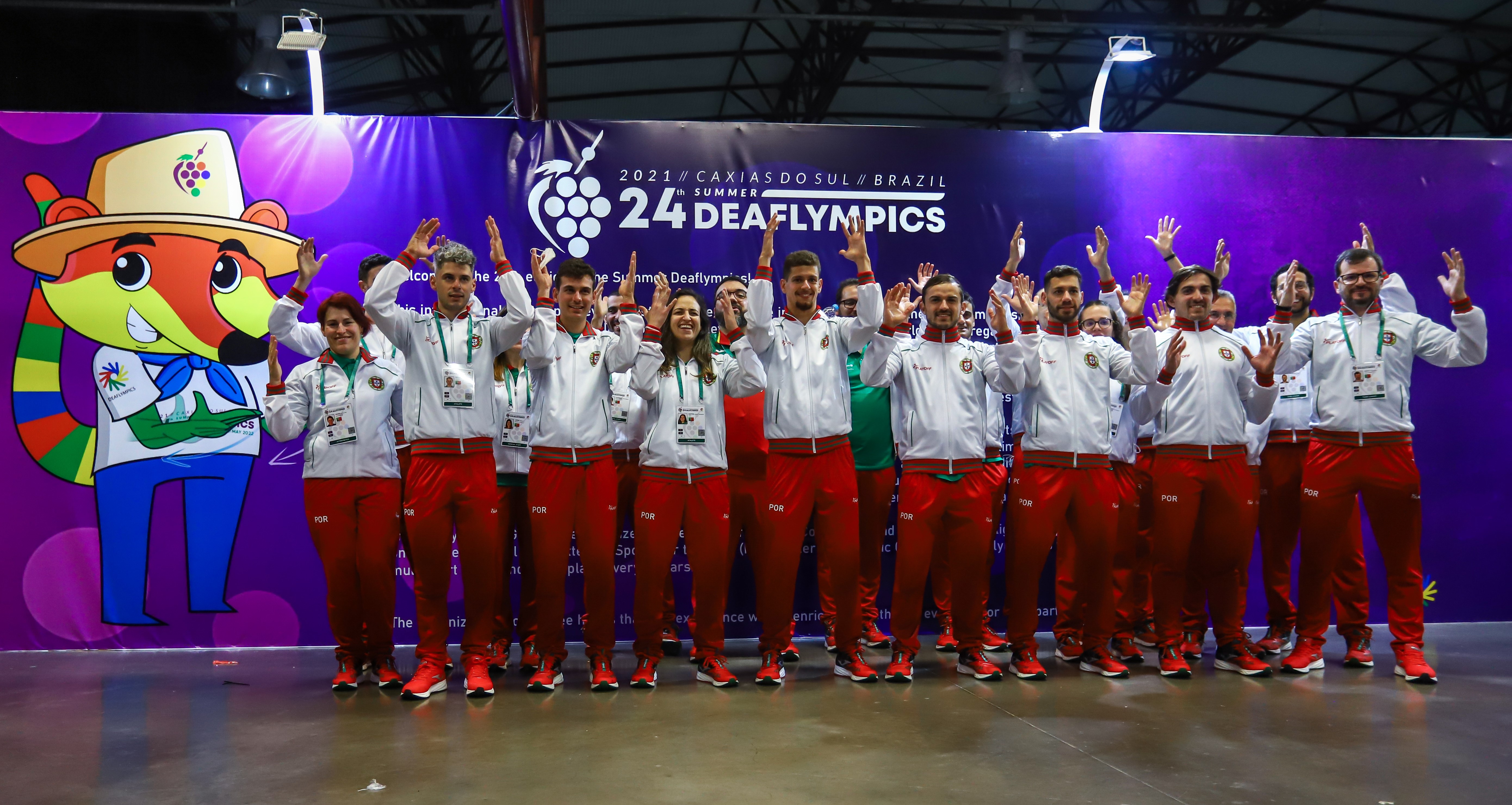 Missão Portuguesa já está no Brasil para os Jogos Surdolímpicos Caxias do Sul 2021