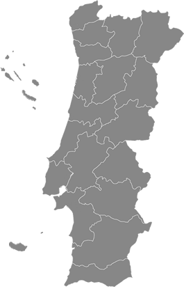 Mapa de Portugal por distritos