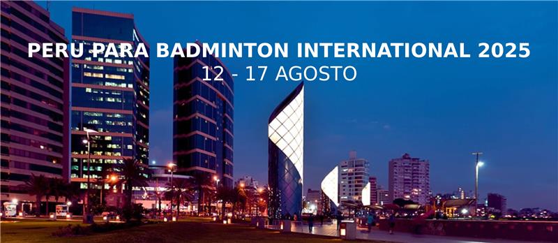Trio convocado para o Peru Para Badminton International 2025