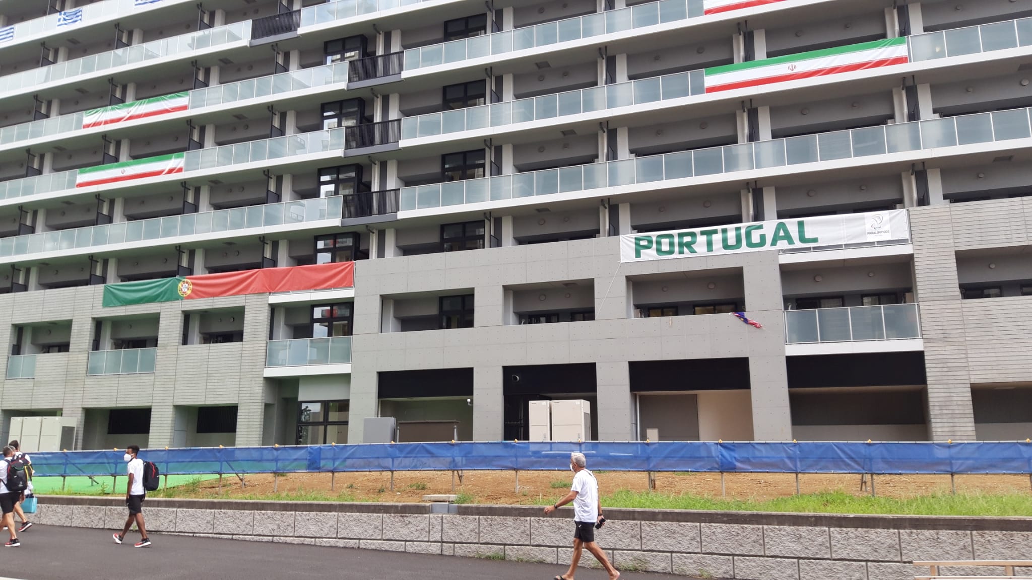 A chegada à Aldeia Paralímpica