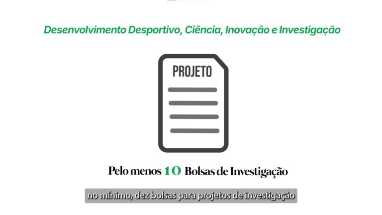 Bolsas para Projetos de Investigação Aplicada ao Desenvolvimento Desportivo