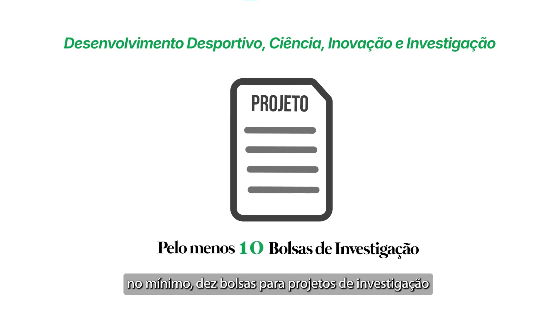 Bolsas para Projetos de Investigação Aplicada ao Desenvolvimento Desportivo