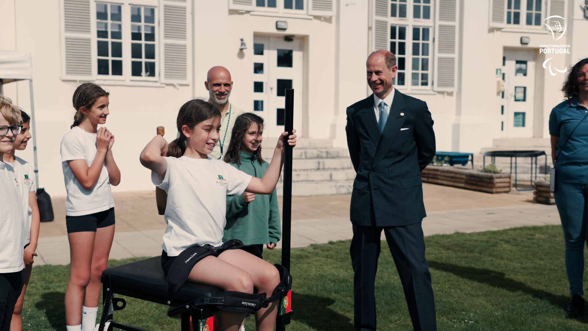 Visita Duque de Edimburgo St. Julian’s School | Comité Paralímpico de Portugal